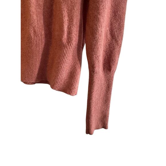 NEW EXPRESS $98 M PINK JEWEL EMBELLISHED BUTTON PUFF SLEEVE SWEATER COQUETTE Y2K - Picture 10 of 12